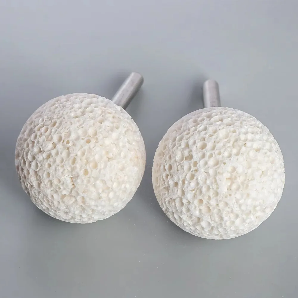 Coral Grinding Head Porous Heat Resistant Polishing Head Car Tyre Wear Resistant Abrasive Ball For High Speed Polisher Use