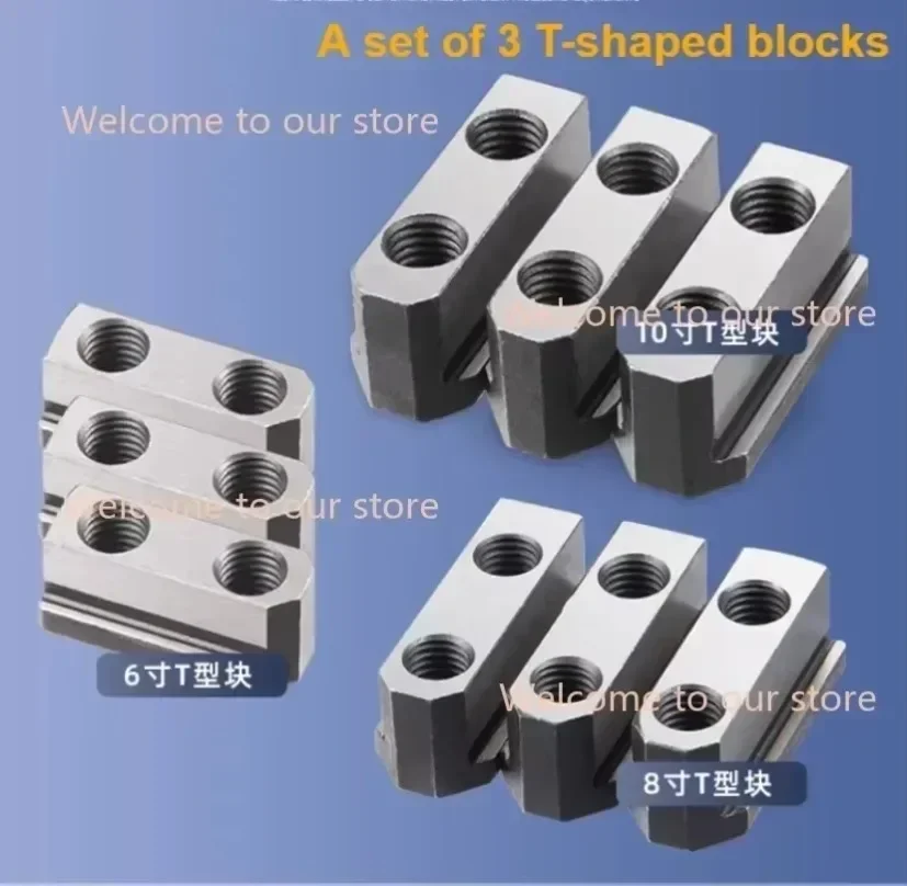 Hydraulic chuck T-slot SBT 5 6 8 CNC Lathe Chuck Jaws Inch Internal Hole Machining Holder Boring Cutting Tool Hollow T Nut Block