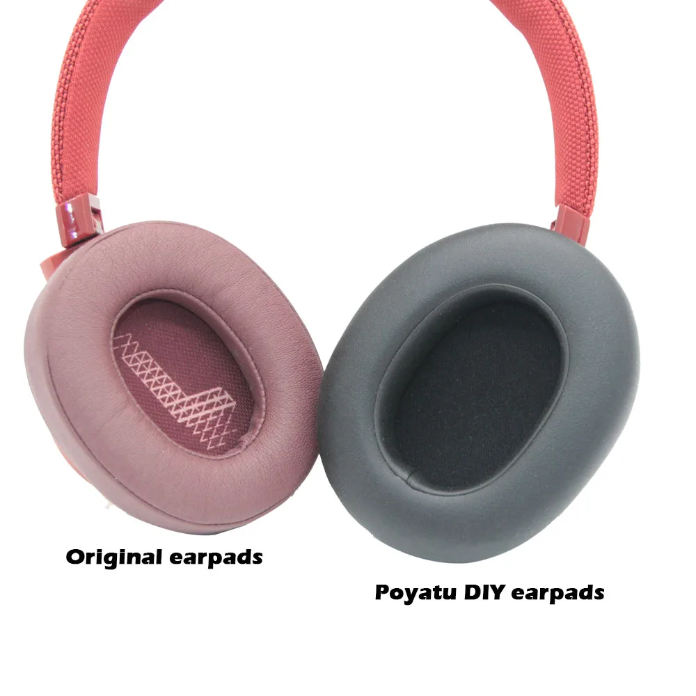 DIY 라이브 500 BT 이어패드, JBL 라이브 500BT 650BTNC 660NC Live500BT 이어패드 헤드폰 이어 패드 쿠션 커버 귀마개 수리 부품