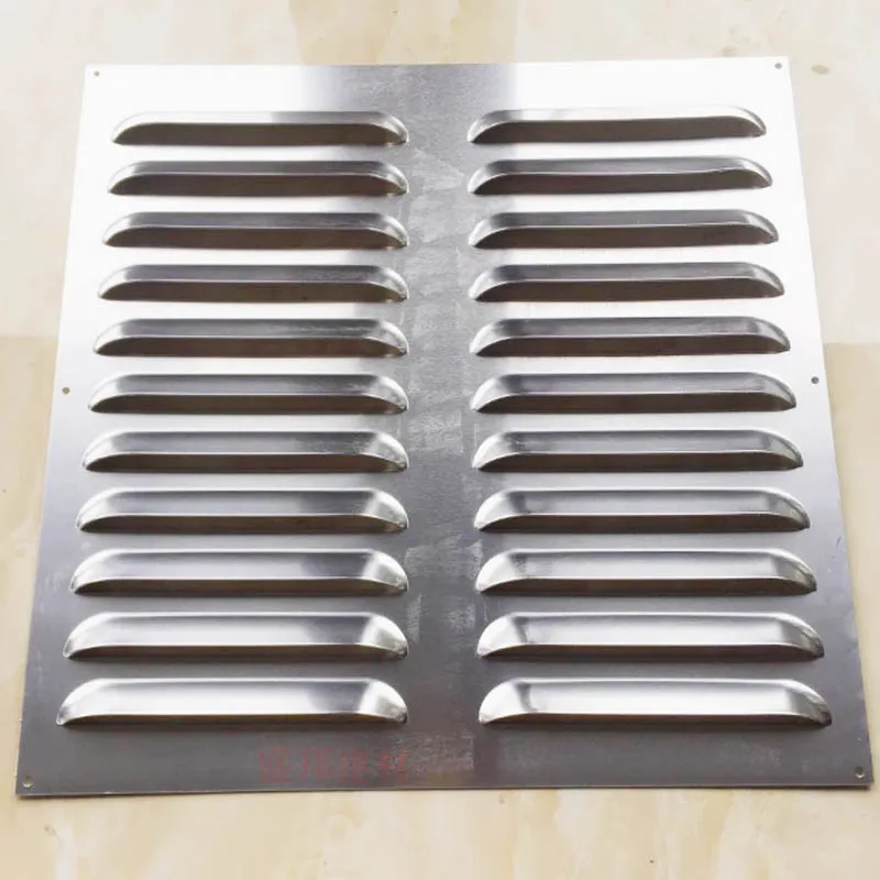 Aluminum Louver punched Metal mesh panel heating ventilation mask Square air vent grill grille cover plate custom home Wall
