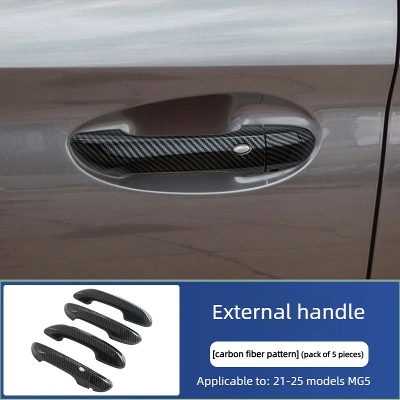 

For MG MG5 2021 2022 2023 2024 2025 ABS Door Handle Cover Door Bowl Frame Trims Protective Sticker Car Styling Accessories
