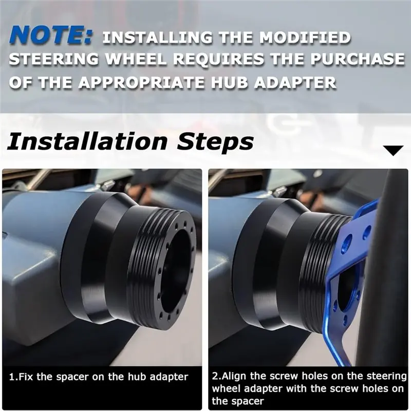 1" 6-Hole To 3-Hole Steering Wheel Adapter Conversion Spacer, Steering Wheel Hub Adapter Grant Adapter Boss Kit