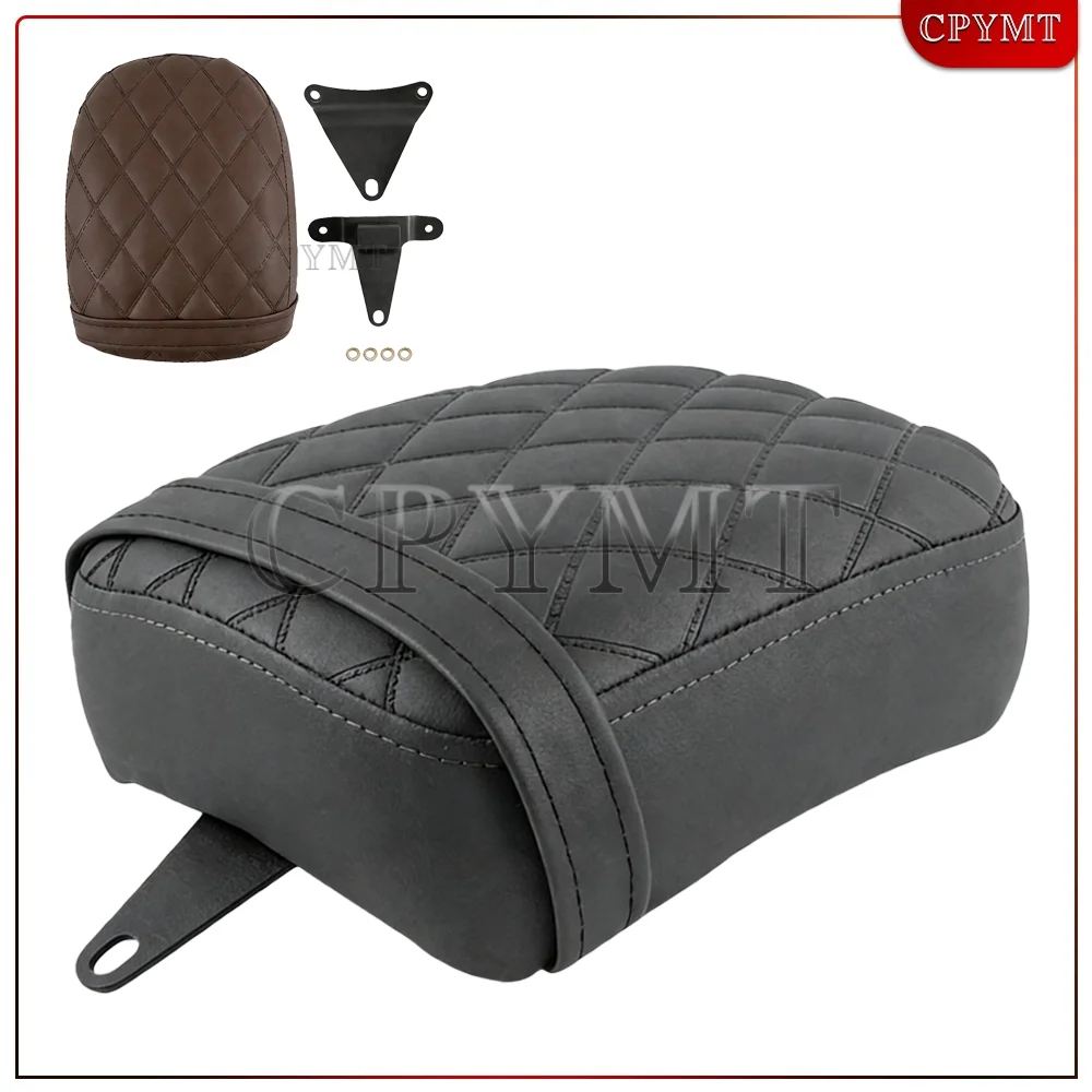 Motorcycle Pillion Rear Passenger Seat Black Brown Leather Cushion Pad Fit For Rebel CM1100 CMX1100 2021 2022 2023 2024