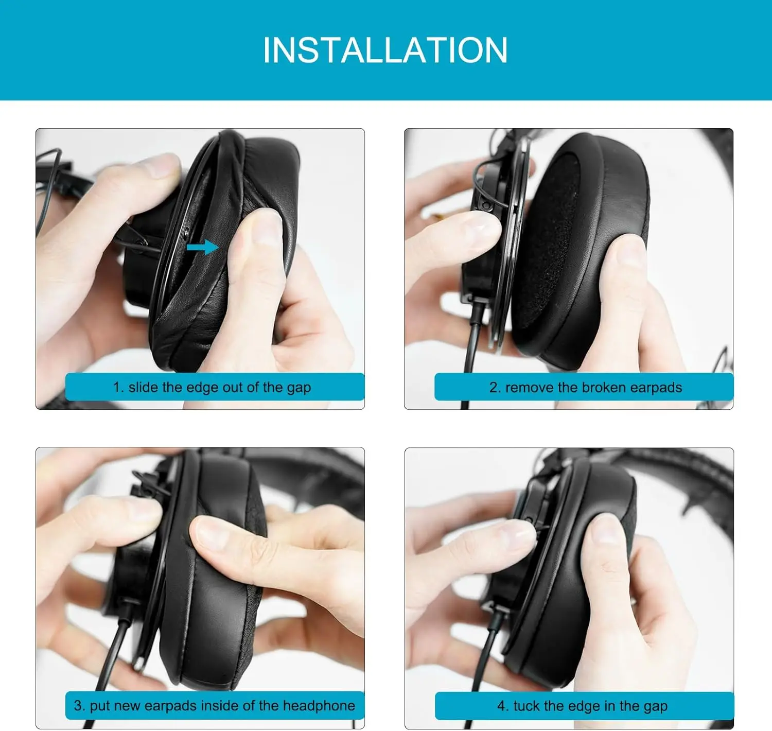 MDR 7506 Remplacement Oreillettes pour Sony MDR 7506, Maille Matériau EarSub Heart pour Sony MDR V6 / MDR V7 / MDR-CD900ST sauna téléphone