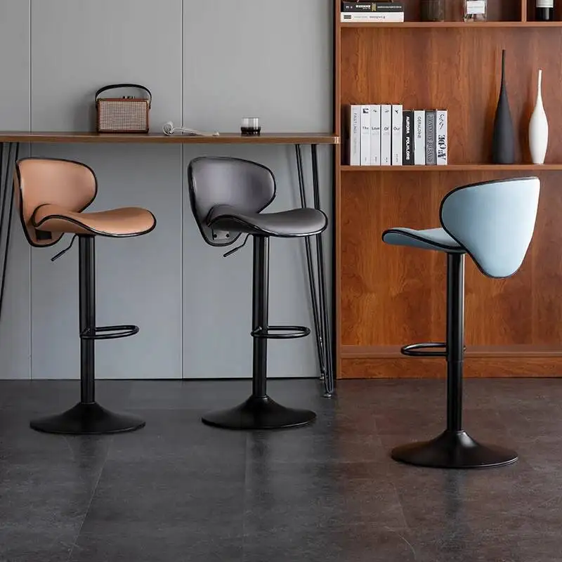 

Bar Chair Household Backrest High Stool Kitchen Island Dining Chair Bar Can Be Raised and Lowered Reception High Chairs
