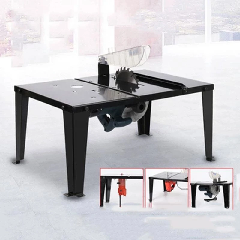 Multifunctional Woodworking Workbench High-quality Stainless Steel Work Table Household Portable Woodworking Saw Table