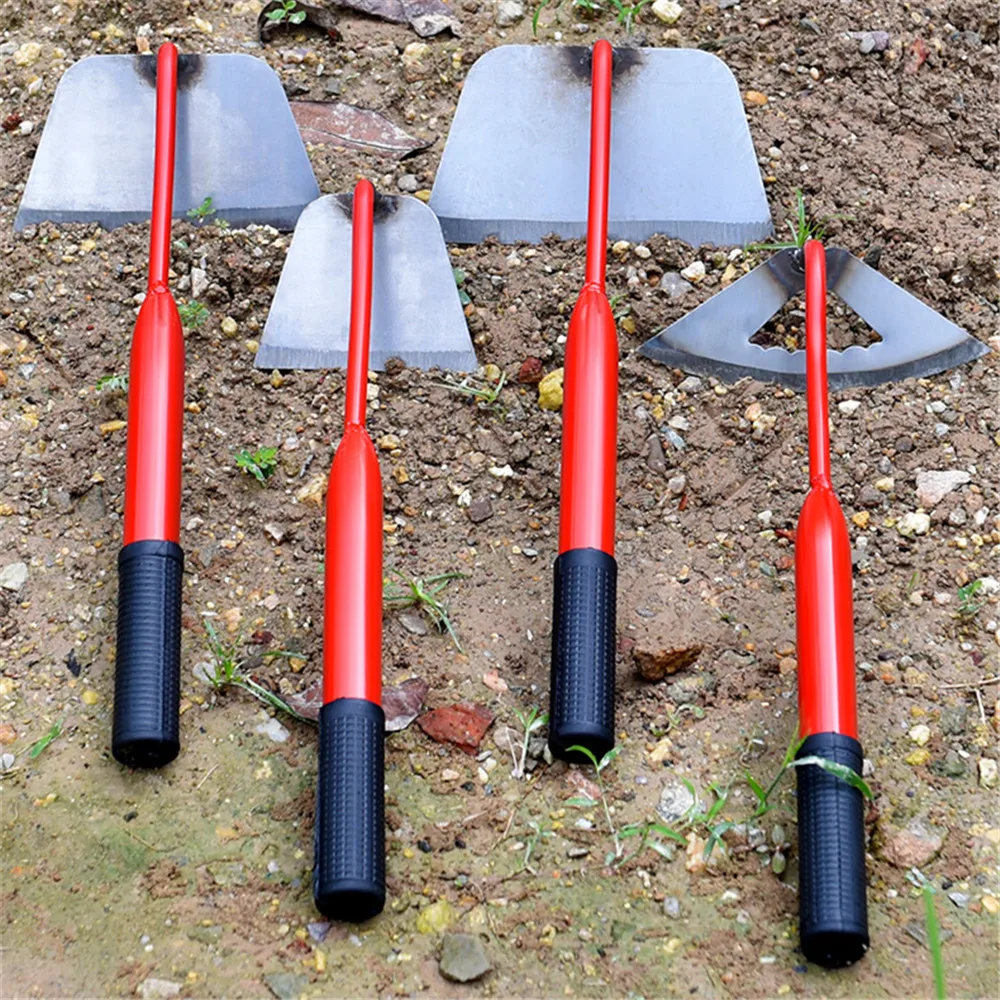 Hollow Hoe Sharp Handmade Hoe Gardening Outdoor Farm Planting Plowing Tool Digging Handheld Agriculture Rake Tool