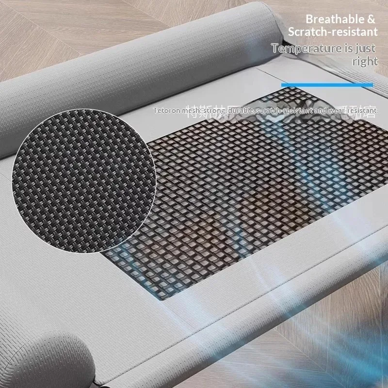 Outdoor Indoor Camping Travel Elevated Dog Bed Large Dogs All Season Washable Cooling Breathable Mesh Pet Cot Small Medium view 3