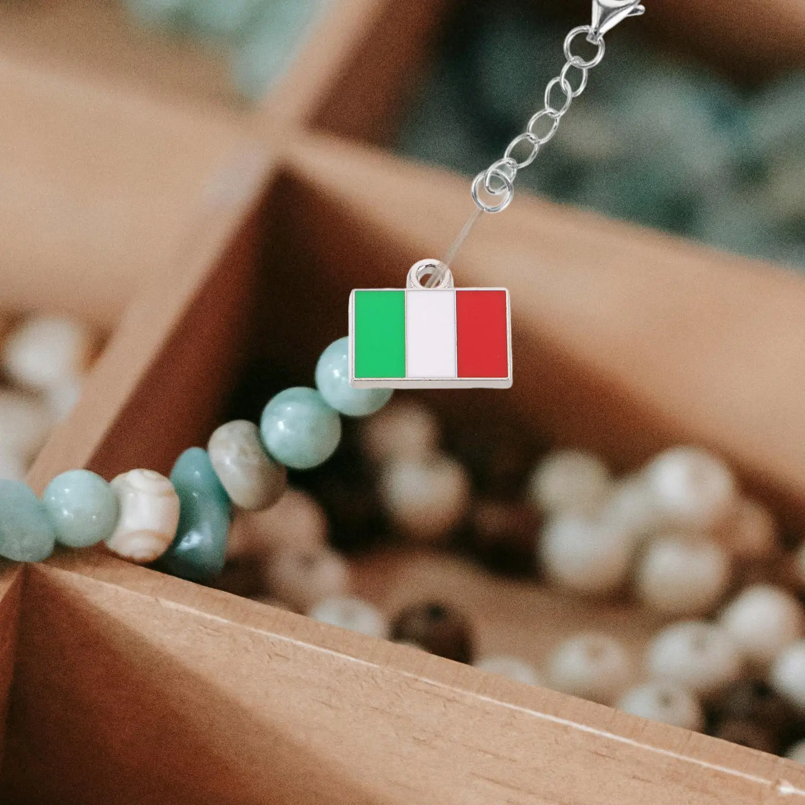 20Pcs Country Flag Charms Metal Pendant for Women Necklace Making Bracelet Crafting Handbag Keychain Retro Style Jewelry