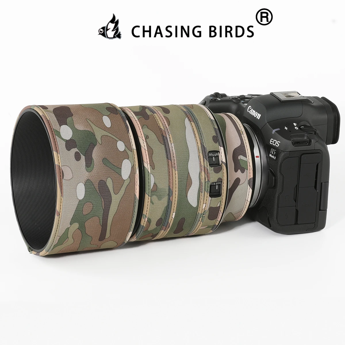 CHASING BIRDS Version IV Lens Camouflage Coat for CANON RF 85mm F1.2 L USM Waterproof and Rainproof Lens Protective Cover
