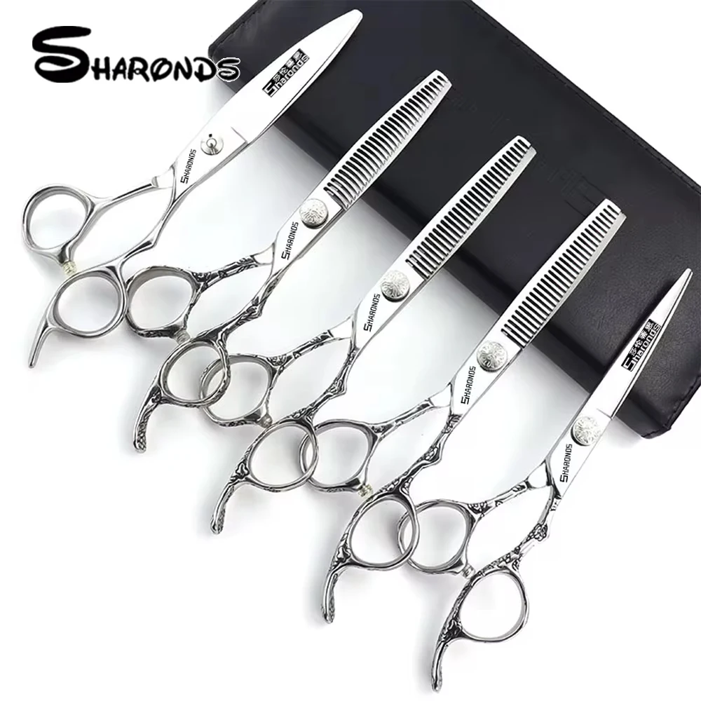 

SHARONDS Hairdressing Scissors Professional Clippers Exclusive Hairstylist Thinning Cutting Barbers Shears Hair Cutting Tools