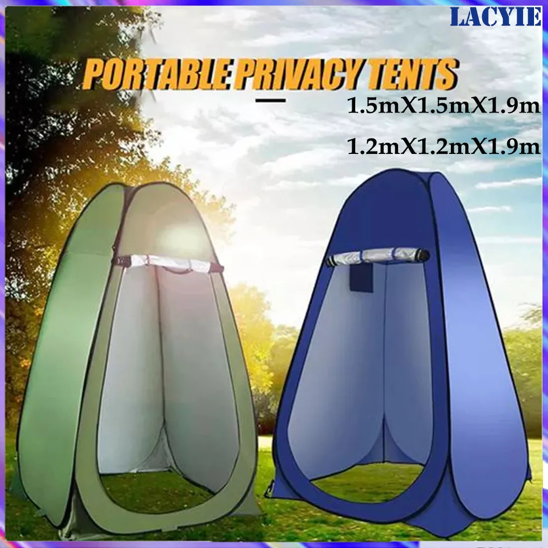 

Pop Up Camping Tents Travel Toilet Shower Tent Bath Tourist Shower Privacy Shelter Awning Nature Hike Camping Equipment Supplies