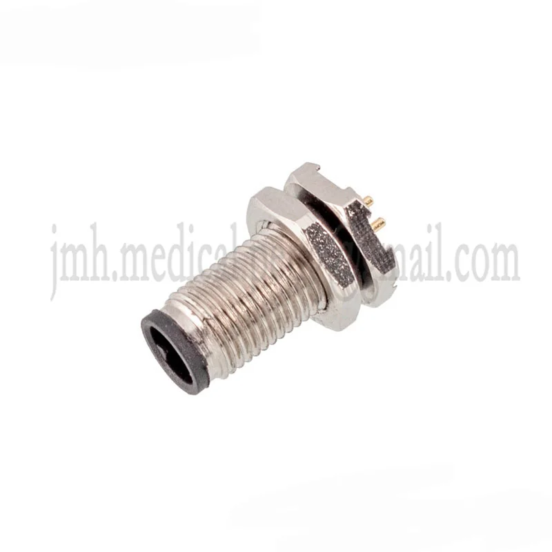 M5 Connector 3Pin 4Pin PCB Board Flange Socket Board Front Board Back Pin Type Hole Type Solder Plate Mounting Waterproof Socket