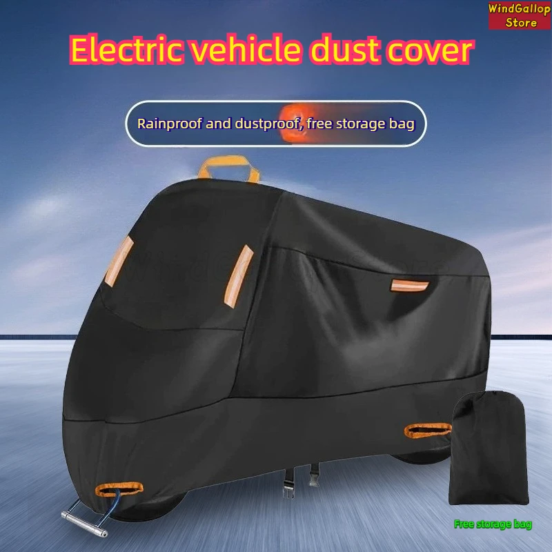 motorcycle-cover-rain-proof-coated-silver-cloth-190t-electric-vehicle-clothing-sunscreen-dust-proof-bicycle-cover