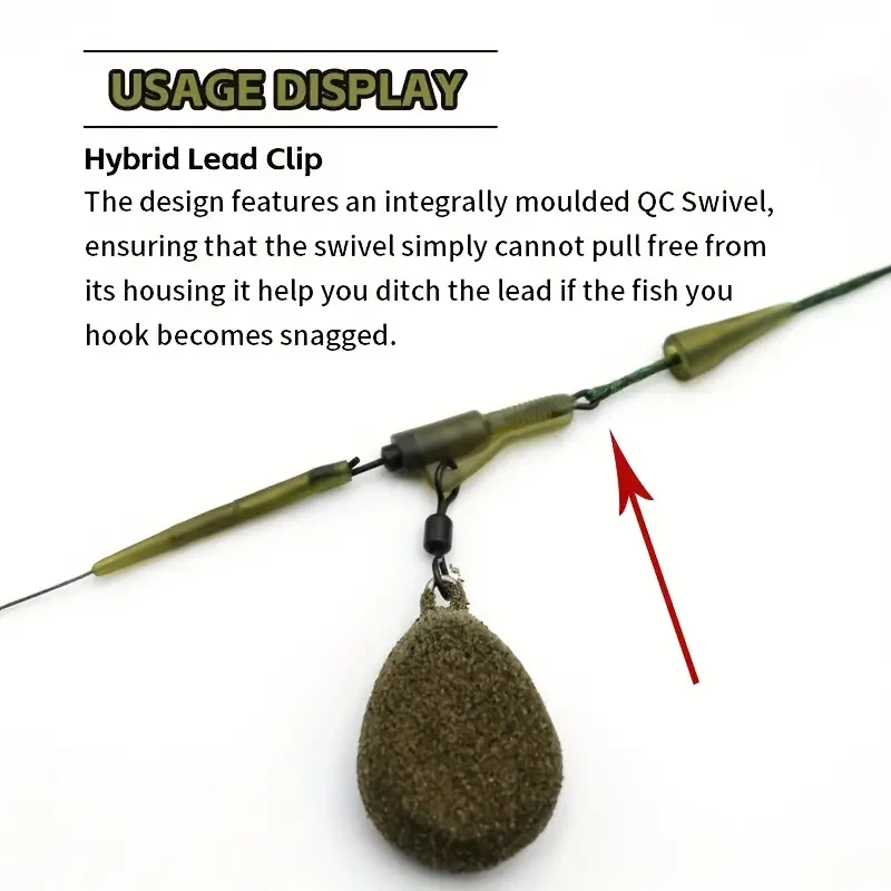 YOTO Chod Rig Leadcore – Líder trenzado de carpa sin plomo - imagen 2