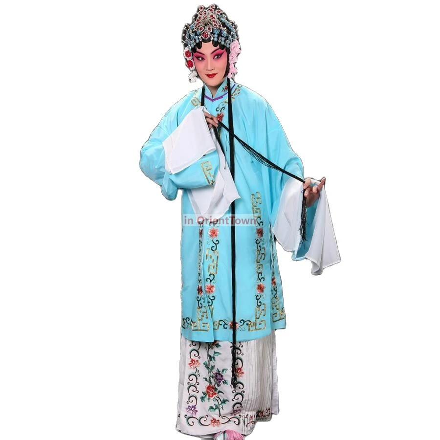 Drama Stage Performance Wear Embroidered Opera Clothing Long Sleeve Ancient Chinese Folk Dance Costume