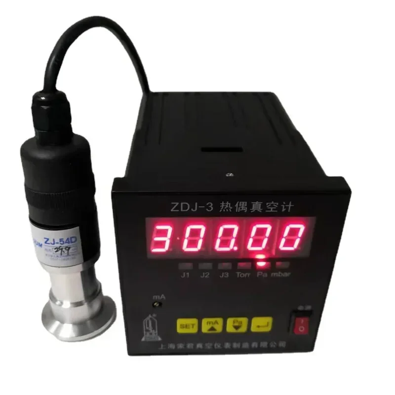 ZDJ-3 Digital Display Thermocouple Vacuum Gauge Vacuum Measuring Gauge Thermocouple Vacuum Gauge Data Acquisition System