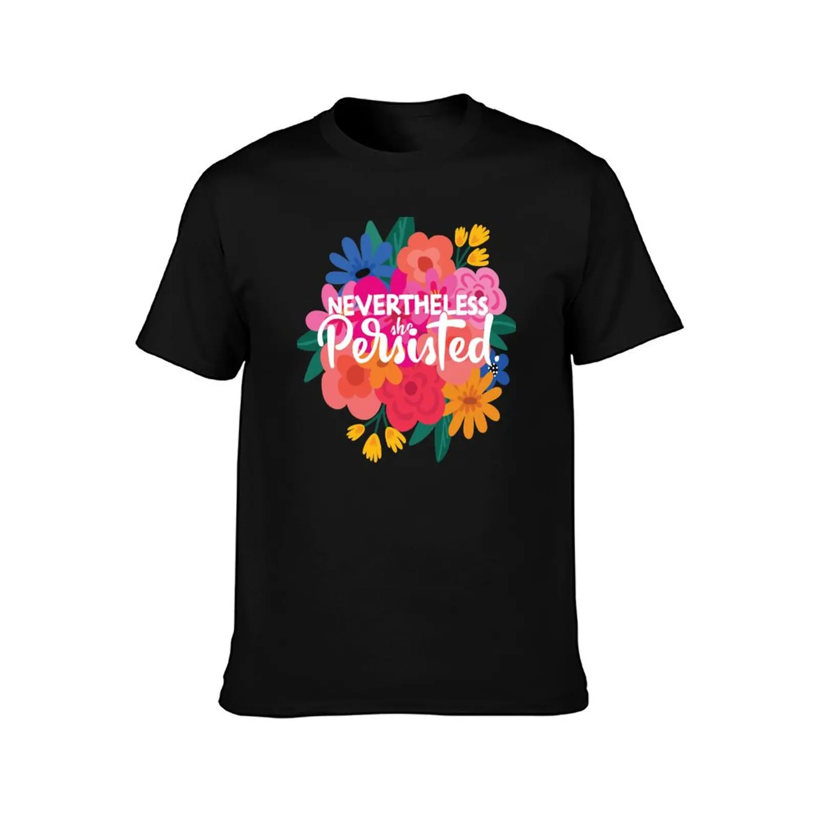 nevertheless she persisted quote feminist T-Shirt Summer Casual Cotton Tee Oversized Streetwear Tops Vintage Graphic Print