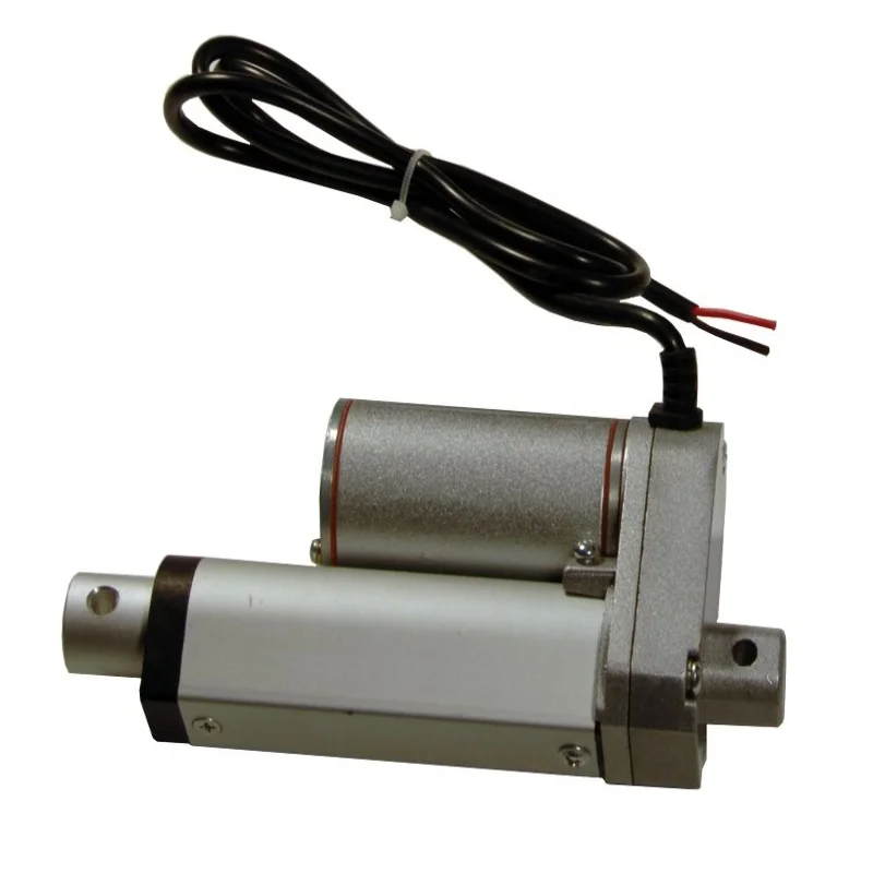 شحن مجاني 12 فولت 25 مللي متر السكتة الدماغية المحرك الخطي الصغير مع سرعة 10 مللي متر/ثانية 225LBS/ 1000N/ 100KGS الحمولة 12 فولت المحرك الخطي