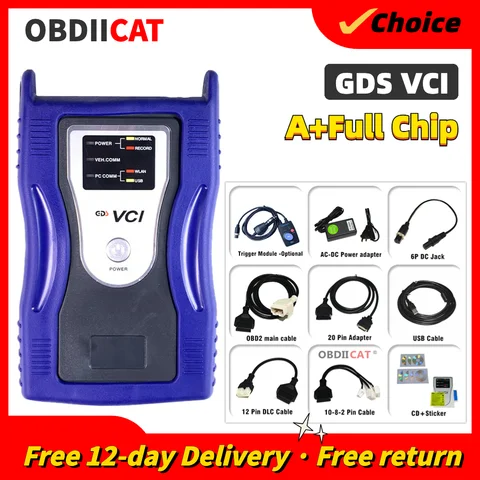 GDS VCI Diagnostic Tool OBD2 Scan Tools Interface for H-y-undai K-ia with Trigger Module Connector Flight Record Optional