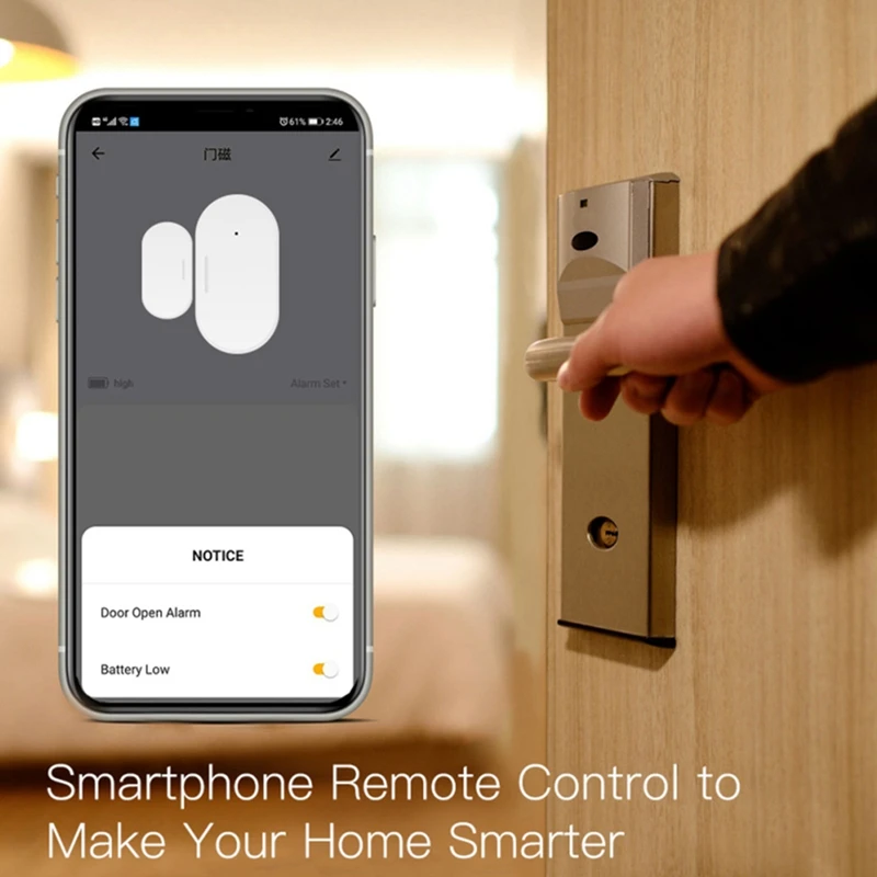 5x Tuya ZigBee Tür & Fenster Sensor Smart Home Automatisierung Sicherheits schutz Smart life App Alarm Remote Echtzeit Push