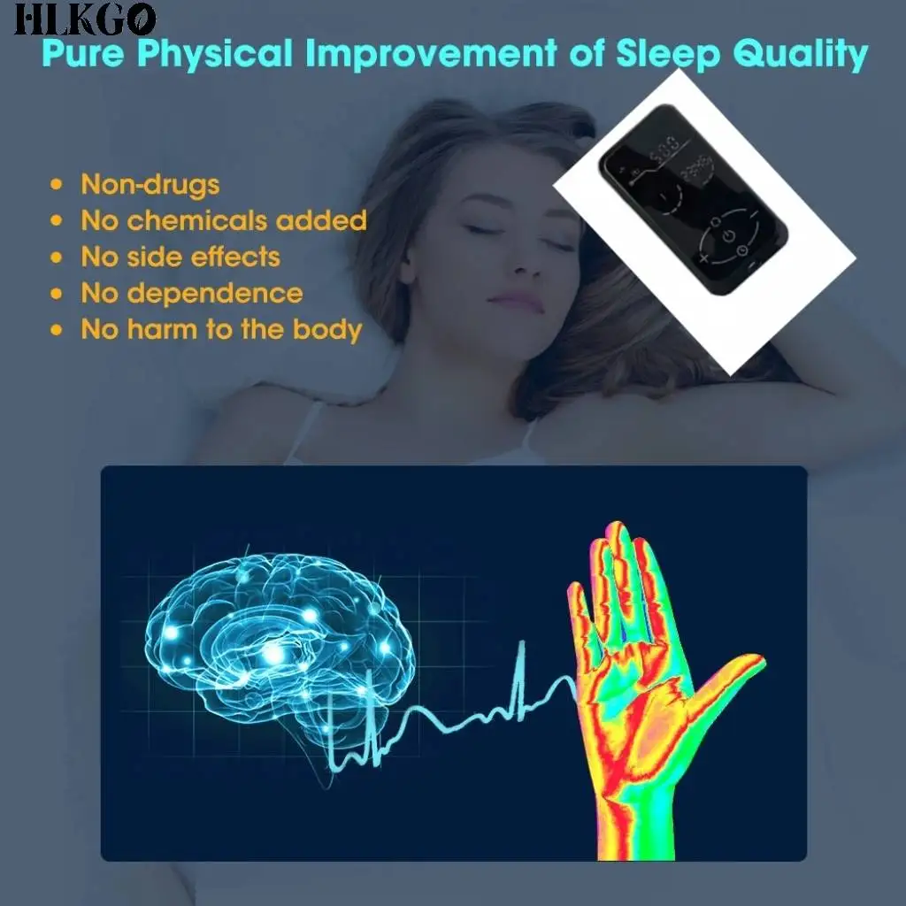 HLKGO Vagus Nerve Stimulator Ear Clip For Sleep Support Stress Management Anxiety Relief Device Fast Deep Sleep Aid