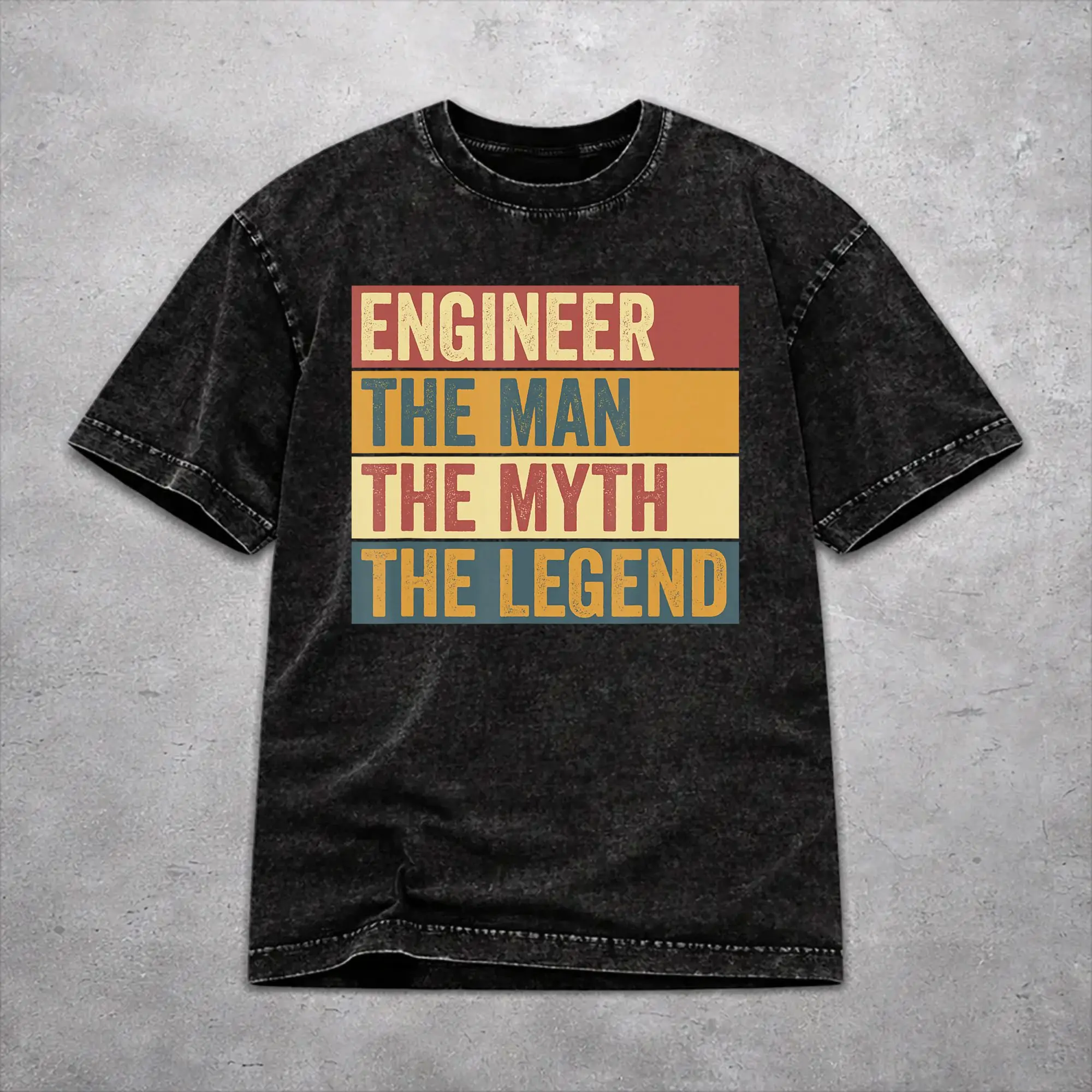Harajuku Washed Shirt Funny Engineer Engineering Legend Saying  Merch Fashion T Shirt Oversize  Streetwear 100% Cotton