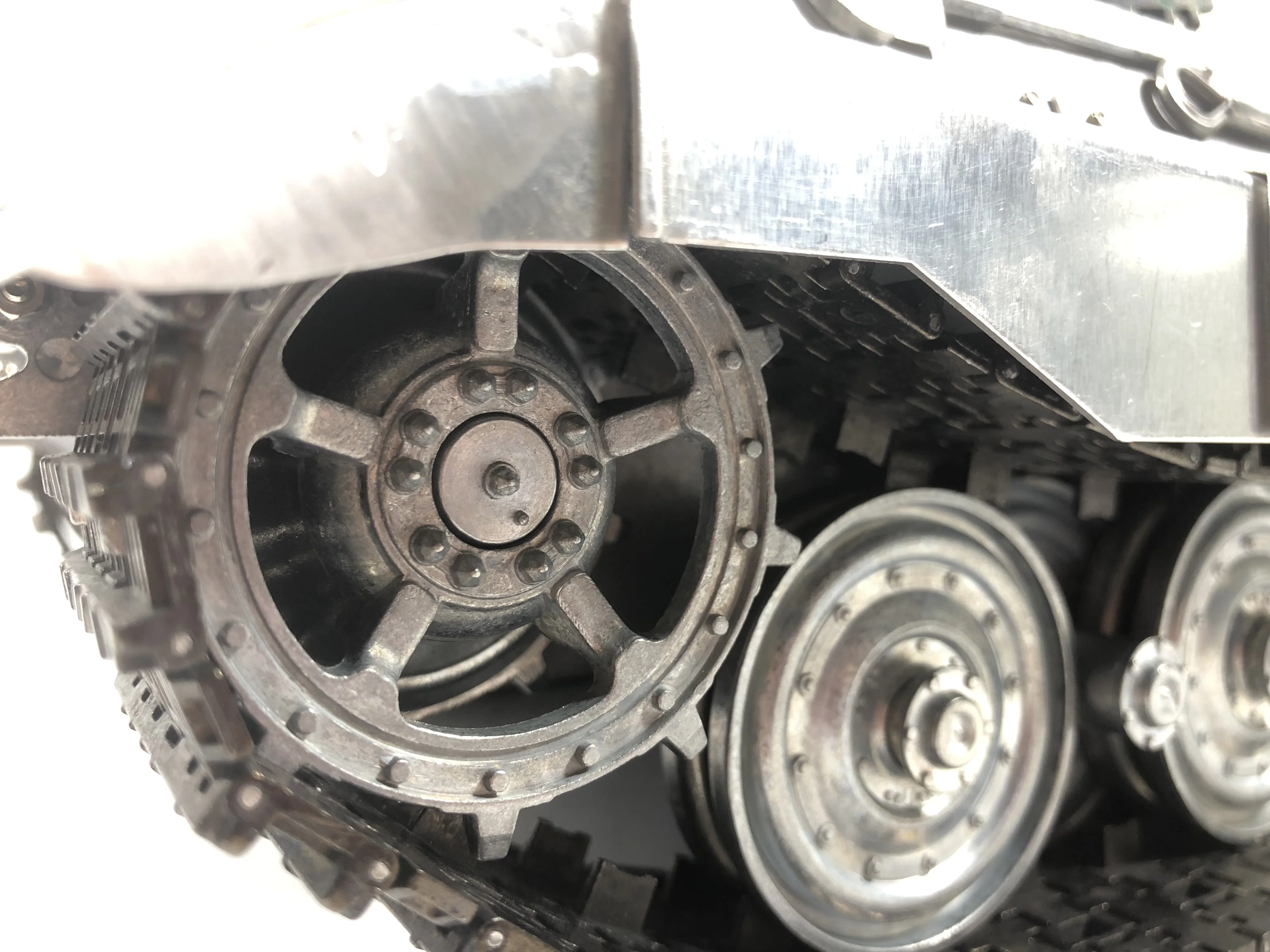 Mato Kingtiger metal upgraded tracks set with sprockets idler wheels  for 1/16 Henglong 3888/88A-1 King Tiger RC tank parts
