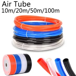 Tube de tuyau d'air pneumatique en plastique, tube en polyvr, 10m, 20m, 50m, 100m, 4mm, 6mm, 8mm, 10mm, 12mm