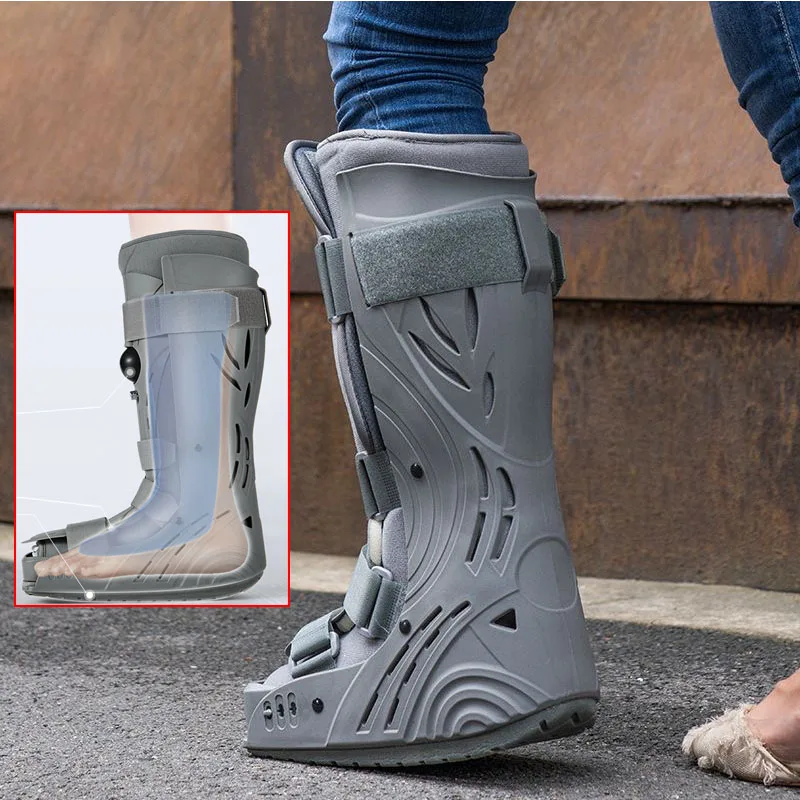 Long Air Walker Brace-Inflatable Air Foot Boot--Ultralight Pneumatic Walking Boot Orthopedic Protection for Ankle Injury Fractur