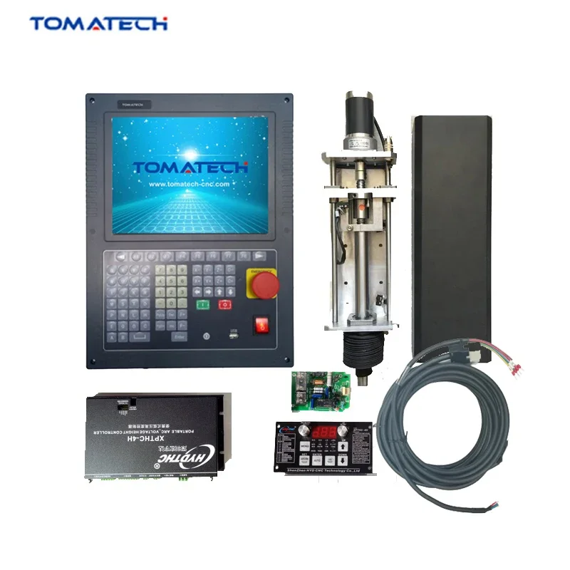 CNC Plasma Package Solution Include THC Lifter All Cables SF2300S CNC Controller For Flame Plasma Power Source Cutting Machine