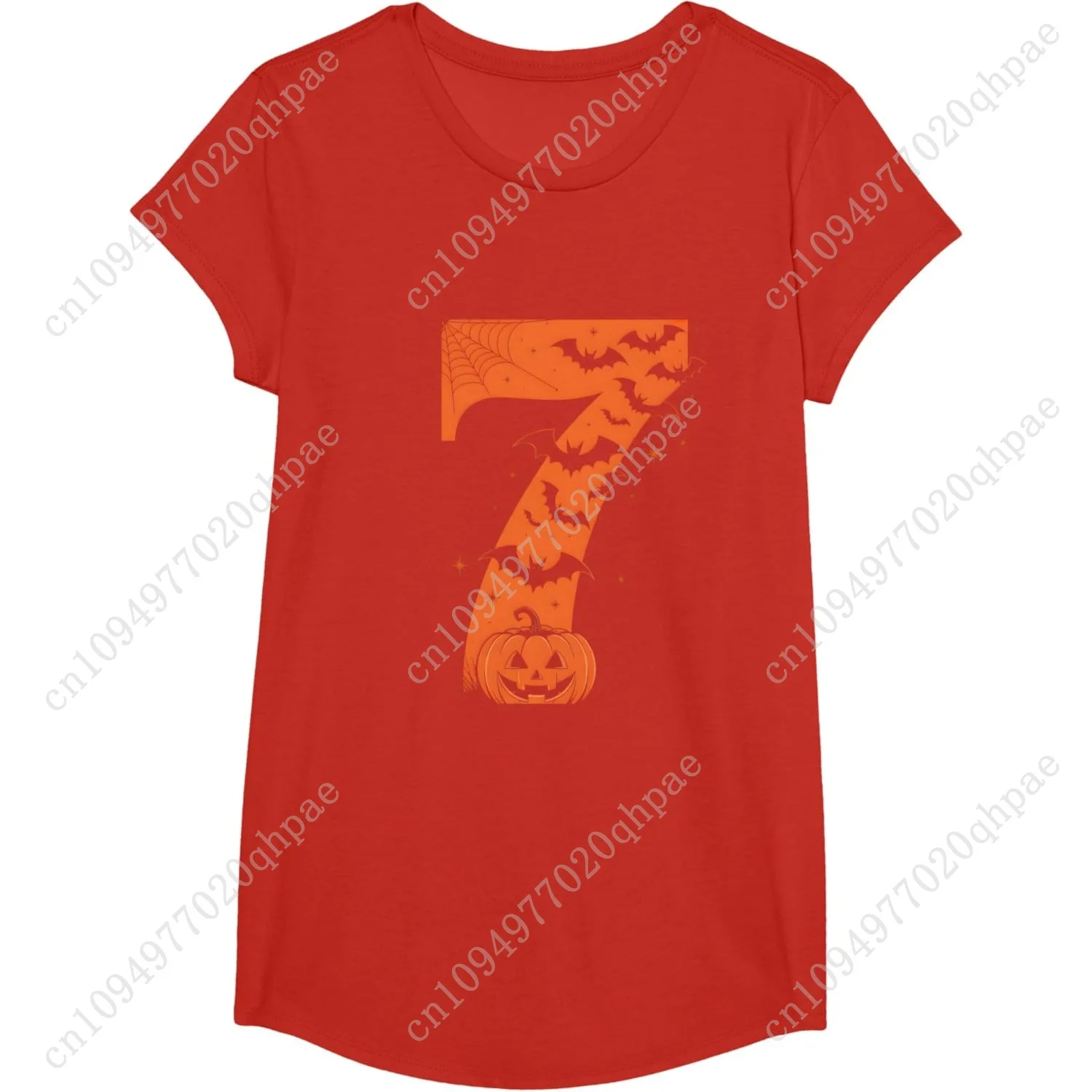 تي شيرت Fun Six Seven 6 7 Meme Design للأزواج للهالوين #5