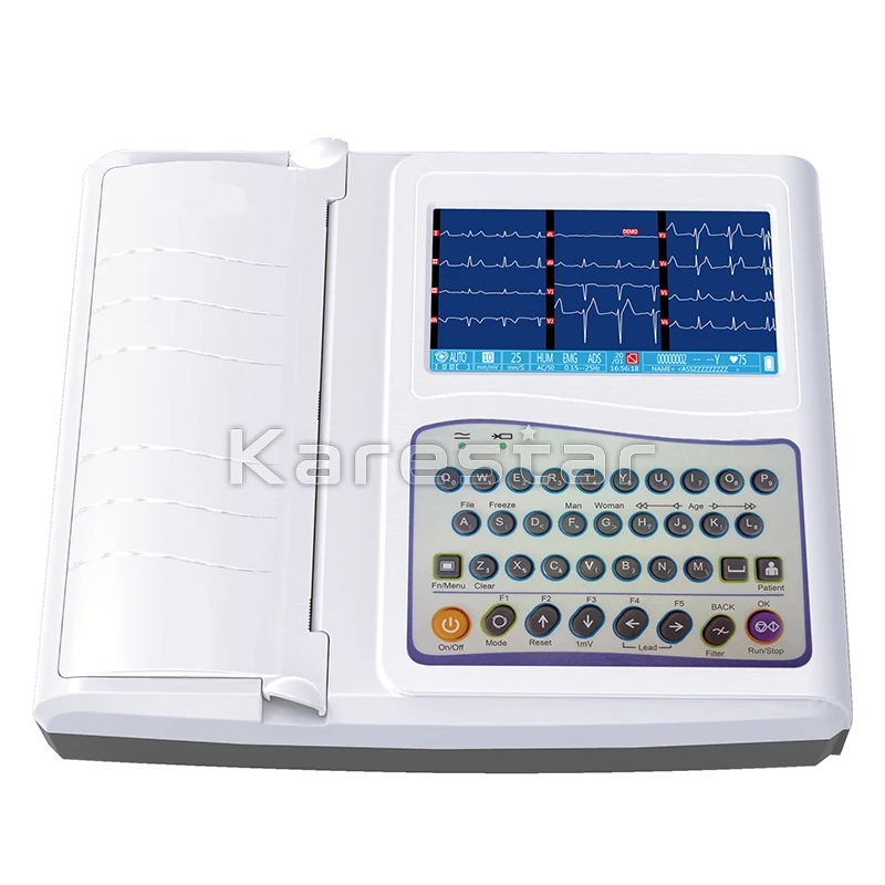 Cheap Price 12 Leads EKG System Surgical Veterinary 12 Channel Touch Screen Ecg Device