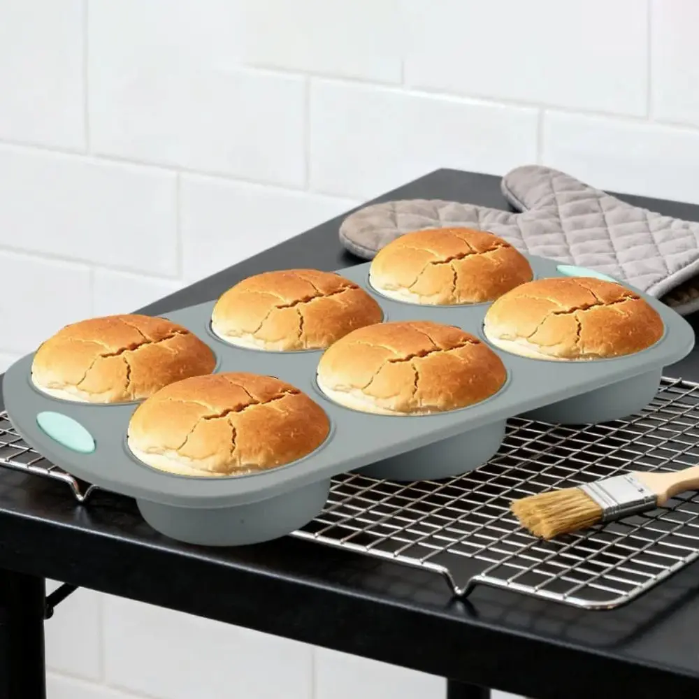 Household Non-stick Silicone Bread Pan Heat-resistant Anti-scalding Baking Mold Rectangular Easy Release Baking Tray Microwave