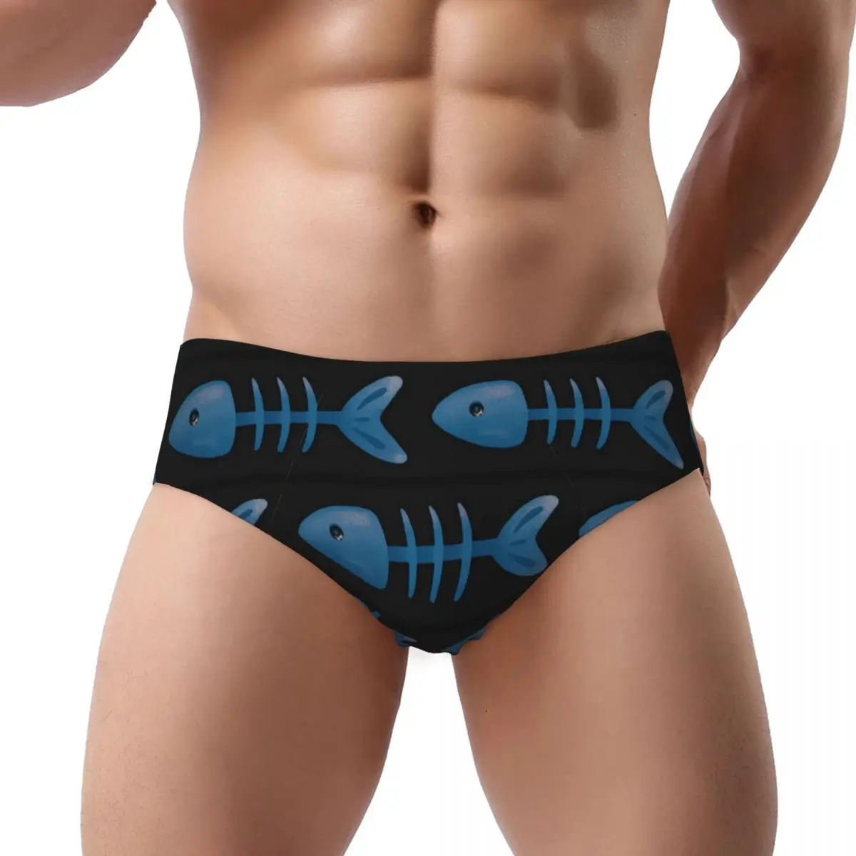 

Poor Fish Male Triangle Panties Ventilate Boxer Underpants Short Underwear for Homme Man Boyfriend Gift