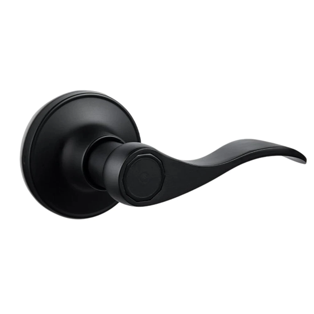 10 Pack Keyless Privacy Lever Handles Wave Design Reversible Installation Fits 1 3/8in to 1 3/4in Thick US Doors