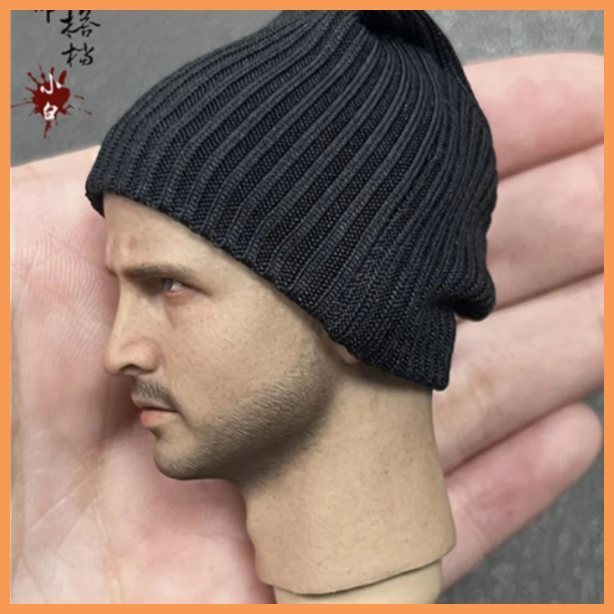 ZGJKTOYS JK-004 1/6 Famous American Film Television Actors Aaron Paul Black Hat Head Sculpt For 6