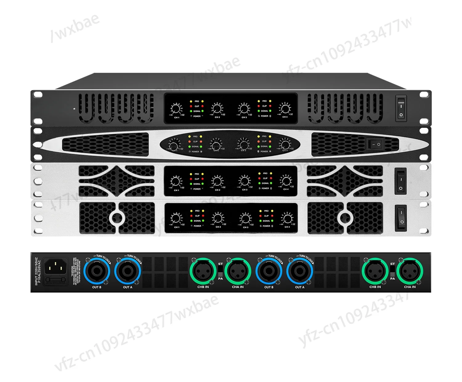 GAP-D4810 4 Channel Class D Digital Amplifier, 20000W*4 for Professional Stage