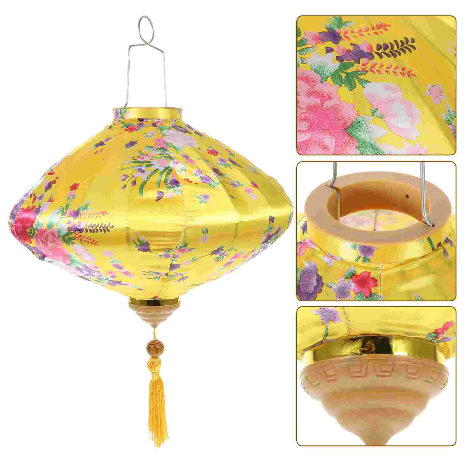 

Lantern Ornaments Balcony Chinese Year Pendant Autumn New Decor Door Hanging Cloth Iron Wire