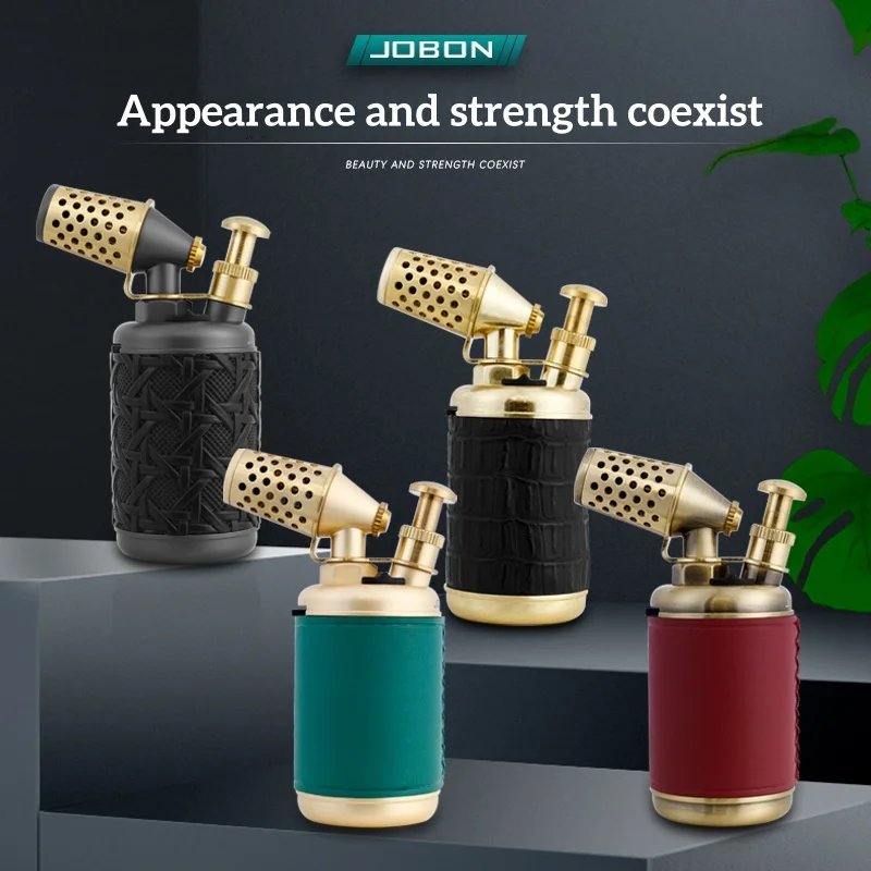 

JOBON Windproof Blue Flame Lighter Security Lock Design Continuous Ignition Multi-function Cigar Moxibustion Barbecue Igniter