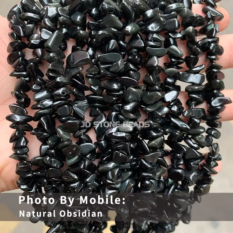 5-8mm Naturgemeinschaft Stein Unregelmäßigen Quarz Amethyst Kies Perlen Freeform Chip Tiger Auge Für Schmuck Machen Diy Armband halskette 15"