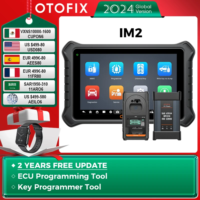 OTOFIX IM2 IMMO Key FOB Programming Tool Full System IMMO Car Scan Tool ECU Programming Coding Diagnostic Scanner 2 Year Update