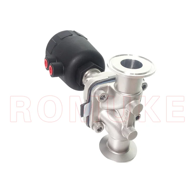 Sanitary stainless steel pneumatic diaphragm valve
