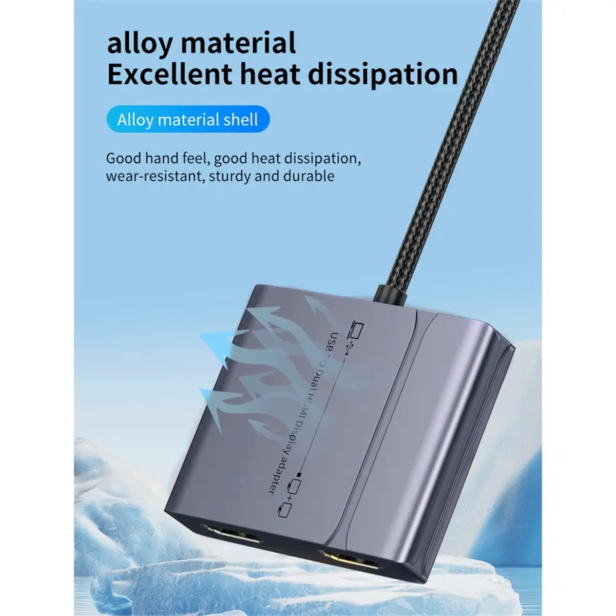 828328 USB Type-C хаб-адаптер с поддержкой USB 3.0 и двумя портами HDMI, разветвитель, мультистриминг, 1080P, док-станция для двух дисплеев