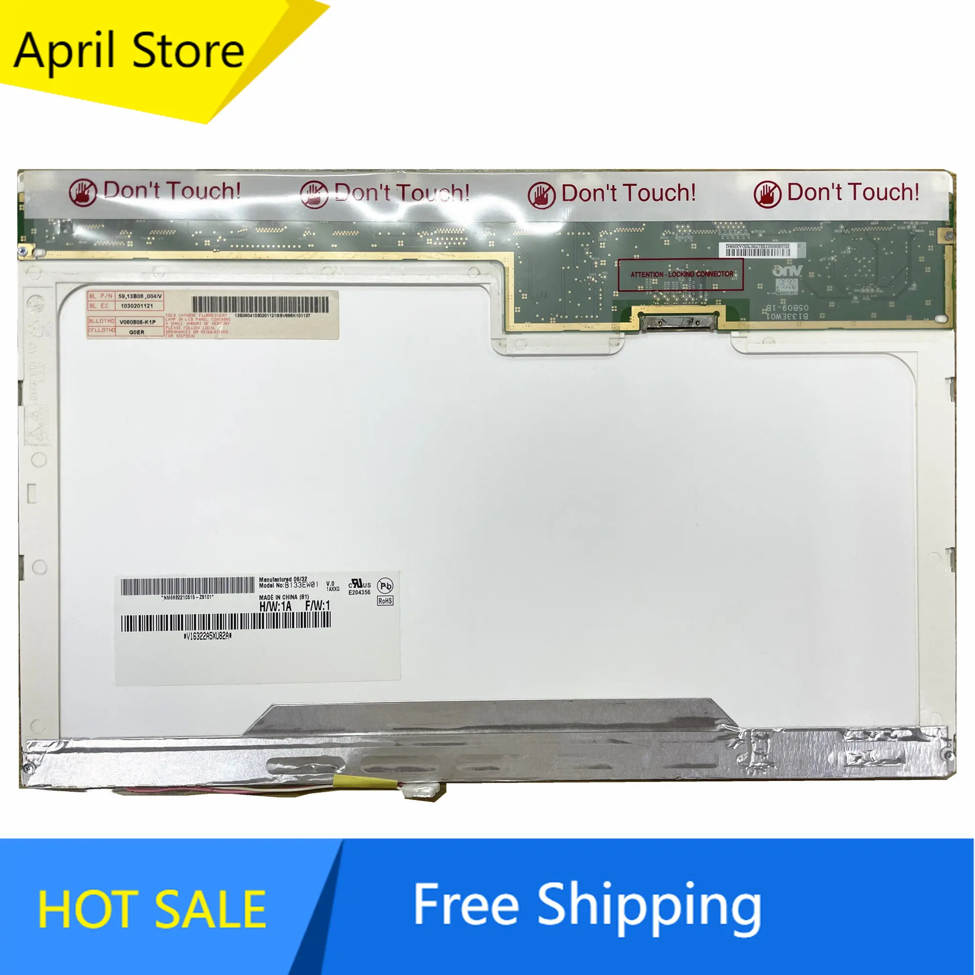 

B133EW01 V.0 fit B133EW01 V.1 V.2 V.3 LTN133AT07 LTN133W1-L01 LP133WX1-TLA1 13.3'' Laptop LCD Screen 1280*800 LVDS 20 PINS