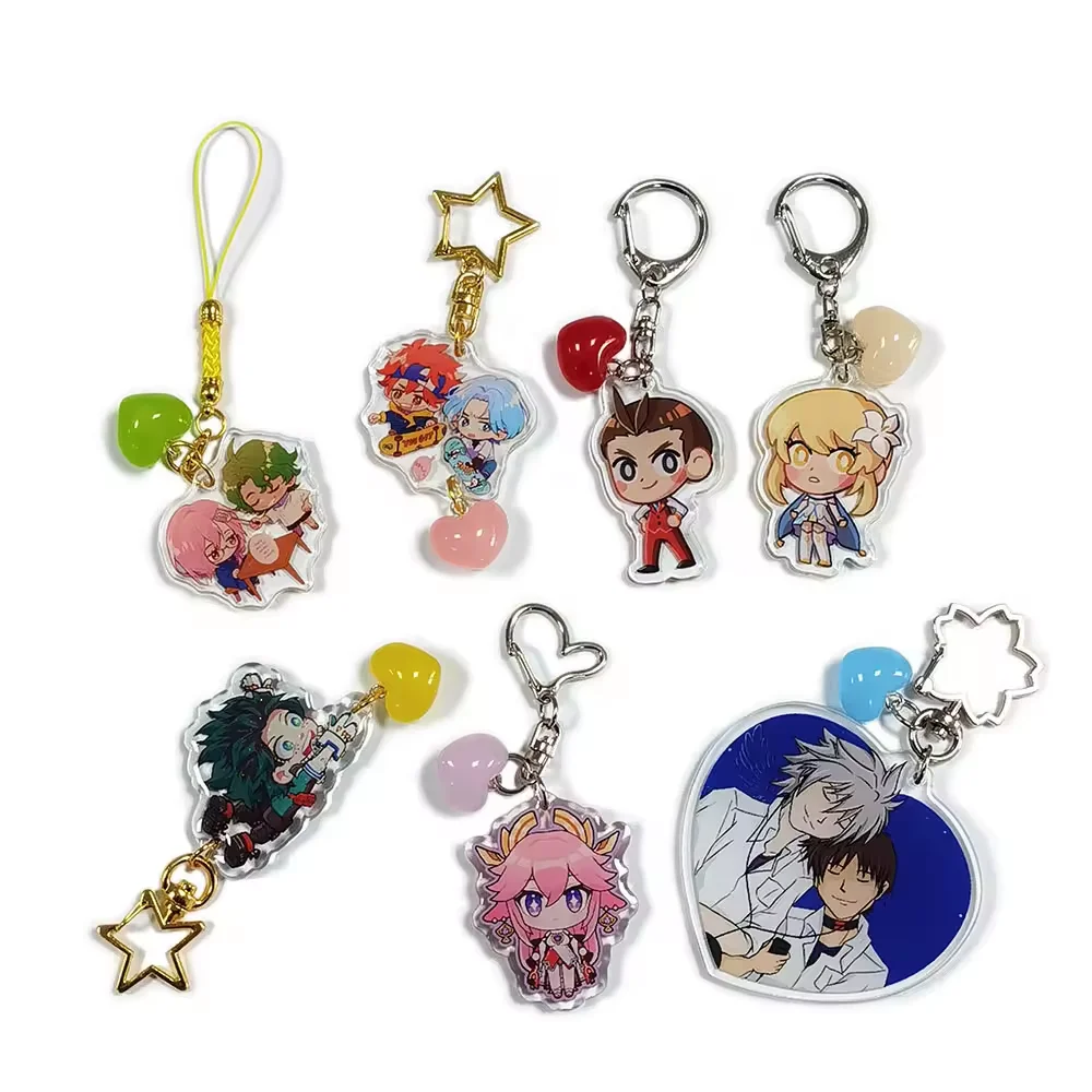 Brelok CNC YSO, akrylowy, personalizowany, delikatny, modny wisiorek, uroczy postać, wysoka jakość, cięcie diamentowe CNC