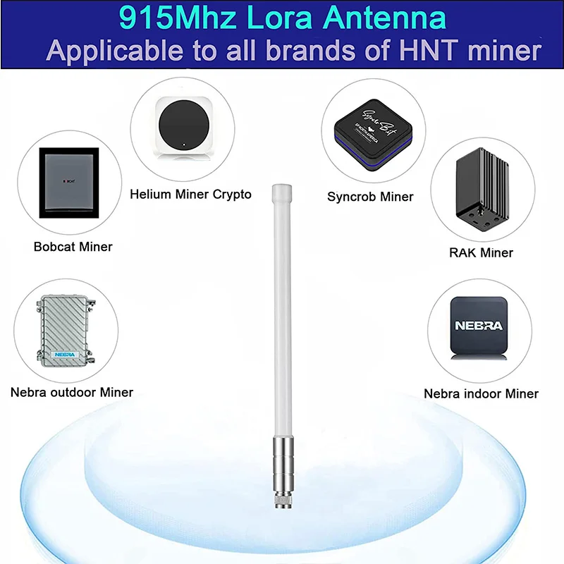 Imagem -02 - Antena Óptica Lorawan Impermeável Lora Gateway Antenna Fibra de Vidro Omni-direcional Exterior 915mhz