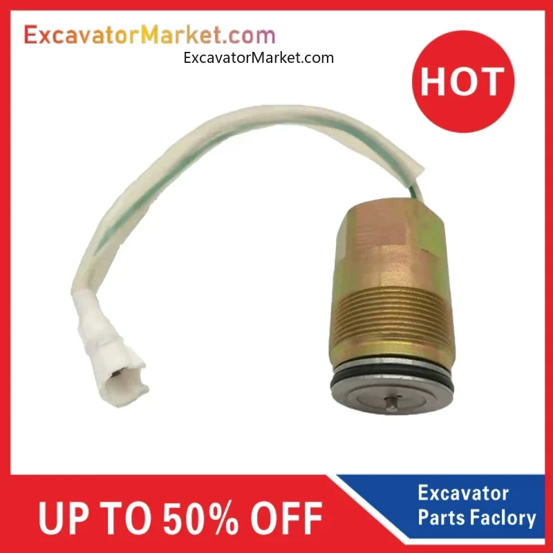 Válvula Solenoide de bomba hidráulica, accesorios de excavadora de alta calidad para Kobelco SK60, 65, 100, 120, 200, 230, 3-5-6