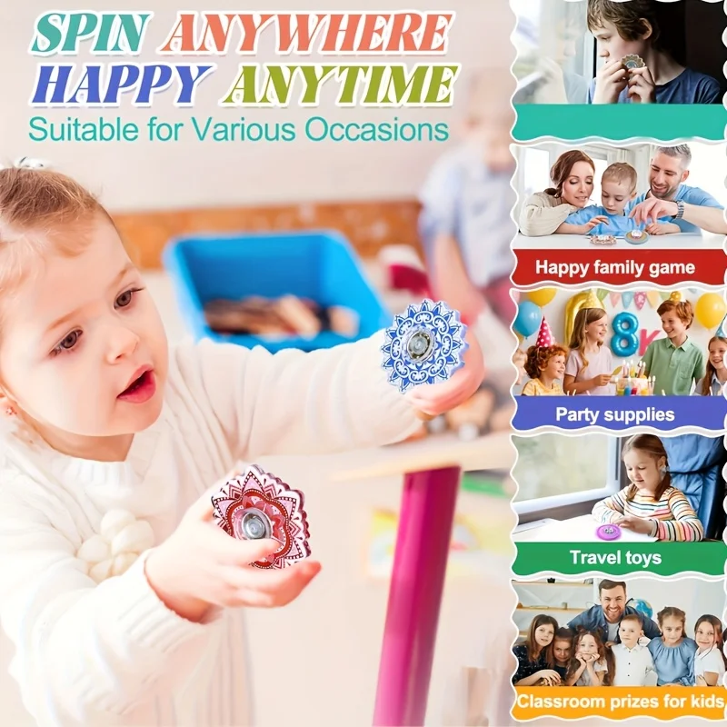 Fidget Spinner da 20/50 pezzi, adatti per adulti e adolescenti, per regali sfusi per Pasqua, premi per feste, premi in classe e riempitivi per sacchetti regalo