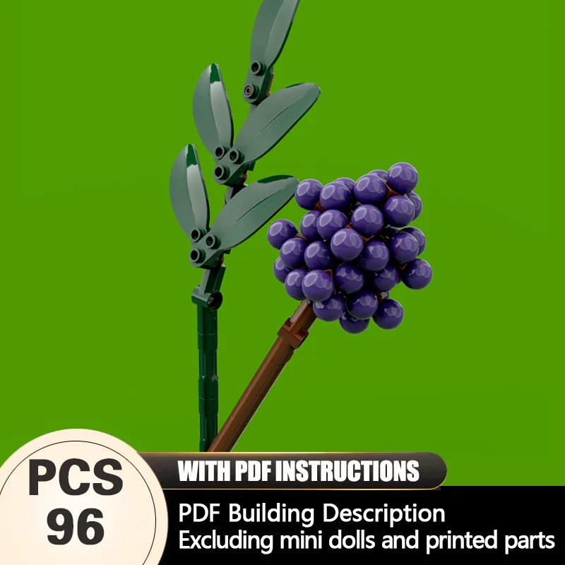 

Creators Plant Series Model MOC Building Bricks Baptisia And Callicarpa Modular Technology Gifts Holiday Assemble Children Toys